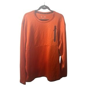Xersion Training Crew Men's L/S BIG & TALL 2XL Exotic Orange Shirt NWT